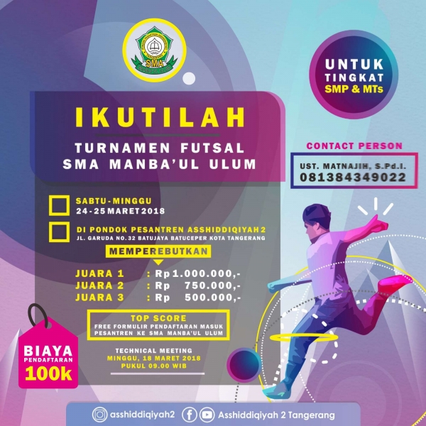 Turnamen Futsal SMA Manba'ul Ulum